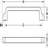 Theodore D Pull Handle Zinc Alloy ORB 128mm Fixing Centres - view 4