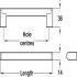 Boston Boss Bar Steel/Zinc Alloy SSE D14mm 128mm Fixing Centres - view 4