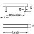 Barnabus Bar Handle Steel B.Nickel D12mm 177mm Fixing Centres - view 2