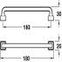 Brera D Pull Handle Zinc Alloy Sat Nickel 160mm Fixing Centres - view 3