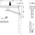 Hebgo LD Fold.Bracket 480x152mm 150kg/Pr Steel - view 2
