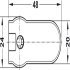 Rafix 20 Housing w Ridge 19mm Plastic White - view 5
