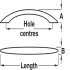 Manila Bow Handle Zinc Alloy Matte Nickel 192mm Fixing Centres - view 2