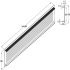 Ventilation Grille Phillips Rnd 100x1000mm Anodised Silver Fire Rated - view 3