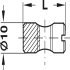 Cross Dowel M6x14mm Centric Bright Steel - view 3