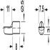 Shelf Support D5mm Spoon Plug Steel NP - view 2