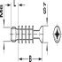 Minifix M200 Con Bolt M6/34mm Steel Glv - view 2