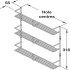 Spice/Pack Rack 3-Tier 300x55mm Lin SCP - view 2