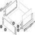 NPS Cry+ Int Drawer Pnl Set 186/500mm Stn - view 3