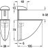 Shelf Clamp Support 5-32mm Screw Zinc Alloy Wht - view 2