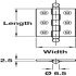 Butt Hinge Ball D6.5x 50x38mm Brs PC - view 2
