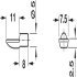 Shelf Support D5mm Spoon Plug Steel Brz - view 2