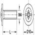 BP Handle Screw Flat/Combi M4x22mm Steel Glv - view 2