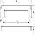 Boston Boss Bar Steel/Zinc Alloy SSE D14mm 128mm Fixing Centres - view 5