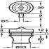 Glass Door Cyl Lock Diff PL3001 MNP - view 2