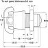 Padlockable Cam Lock-32/19.2mm Polished Chrome - view 3