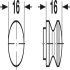 Mini Push-Lock Knob D16mm Plastic MN - view 2