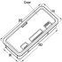 Cable Outlet Rect 98x242mm Plastic Brown - view 2