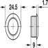 Mini Push-Lock Rosette D20/24.5mm Plastic MN - view 2