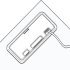 Cable Outlet Rect 98x242mm Plastic Brown - view 3