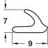 V Strip Seal SA 5.0m Rubber White - view 2