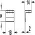 Angled Striking Plate w Slot Brass BP - view 2