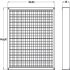 Intumescent Fire Grille 350x350mm Galvanised - view 2