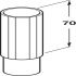 Plinth Shaft Extension 30mm Plastic Black - view 4