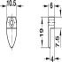 Mirror Clip Oval Plastic Trans - view 3