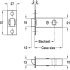 Tubular Mortice Latch HD 60/80mm Stainless Steel - view 2