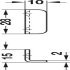 Glass Door Cyl Lever Lock A Dif MNP - view 3