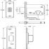 Mortice Deadlock 64mm Case Steel/Zinc Alloy BE - view 2