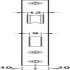 Startec Mort Bath Lock Square 55/84mm Black - view 3