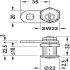 Cylinder Cam Lock 22mm PNP H1 Dir.A - view 3