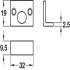 Angle Strike for Straight Barrel Bolt Polished Brass - view 2
