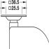 D50mm Enc.Castor Swivel with Brake Plastic Chrome - view 2