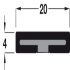 Intumes Strip FD60 2100x20x4mm Wht - view 2