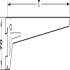Flange Bracket 2 Hk 70x2x280mm 55kg Wht - view 2