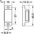 Magnetic Catch 3-4kg SF Steel/Plastic Brown - view 3