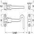Cabin Hook+Eye Silent 100mm 316 SSS - view 2