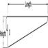 U-Bracket 62x220mm 55kg Steel Silver 9006 - view 2