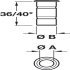 Dust Exc.Socket ts D9-15/D11x15mm Brs NP - view 2