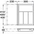 eXTray Oak Cutlery Ins 420/400-600mm - view 3