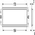 Ventilation Grille Rectangle 170x42mm Plastic Chrome - view 3