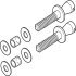 Glass Door Fixing Set B2B D22mm M8 909.00.921