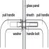 Glass Door Fixing Set B2B D22mm M8 - view 2