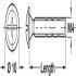 Snap off Screw Pan M4x20-45mm Steel YZP x50 - view 2