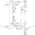 Pivot Hinge wo Stop Plastic Brown - view 2