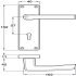Cransley Lvr Hdls/Plt WC Aluminium SAA - view 2