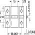 Piano Hinge Straight 32x0.7x3500mm Steel NP - view 2